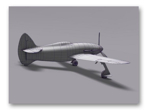 3D rendu avion - fasmdesign.com