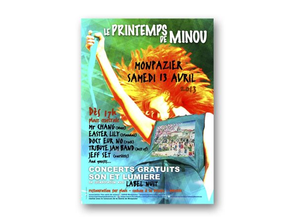 fasmdesign.com affiche Le Printemps de Minou 2013