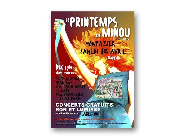 fasmdesign.com affiche Le Printemps de Minou 2014