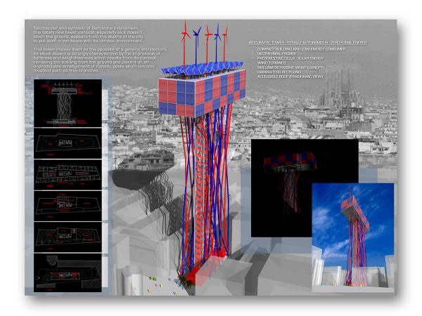 3D rendu coucours Barcelona - B.SAILLOL architecture