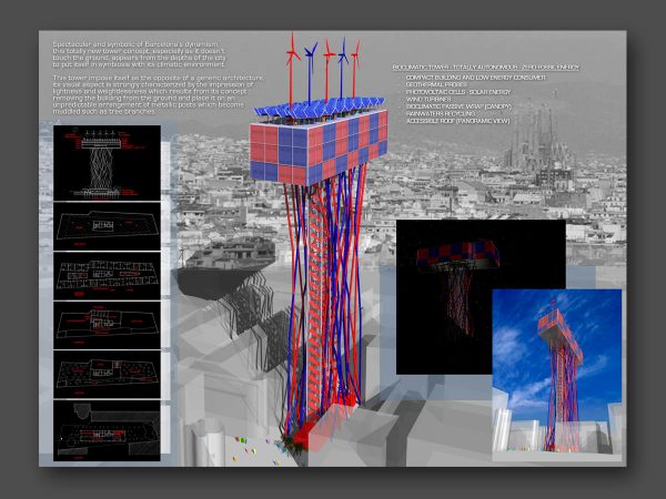 3D rendu coucours Barcelona - B.SAILLOL architecture