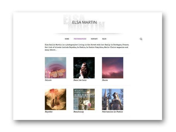 Site Elsa MARTIN - fasmdesign.com